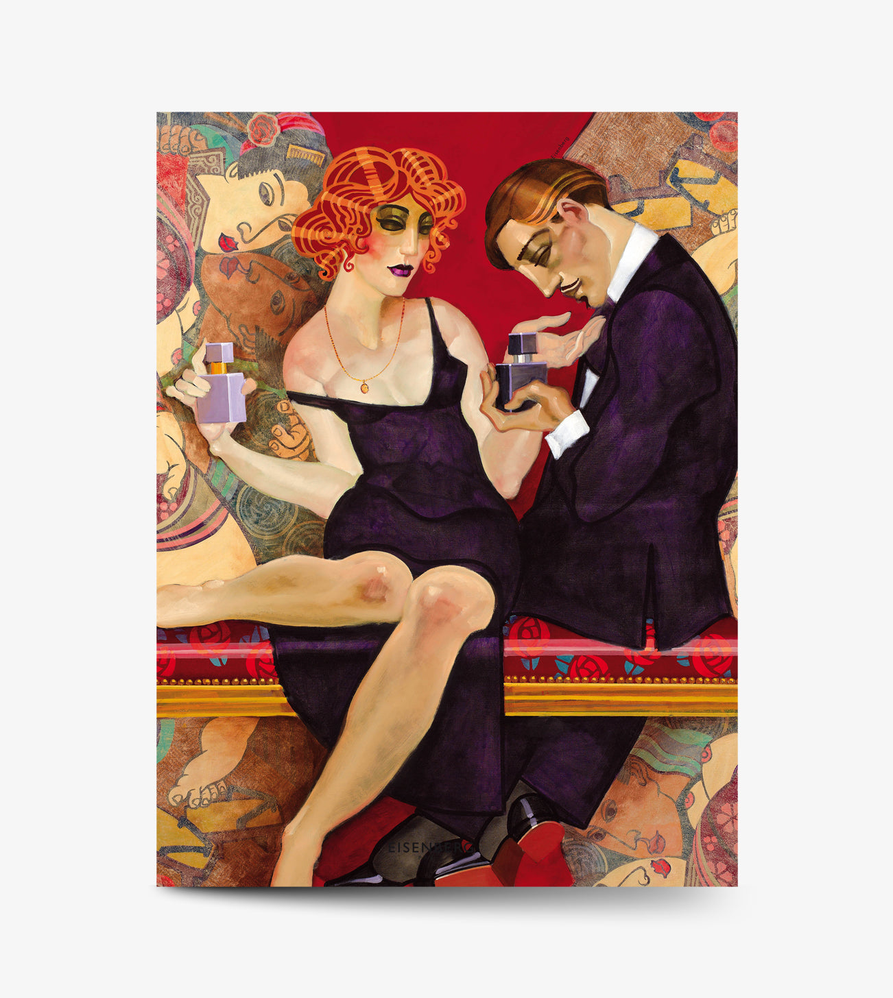 Foulard en soie - LE PÉCHÉ