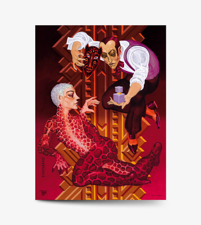 Foulard en soie - DIABOLIQUE